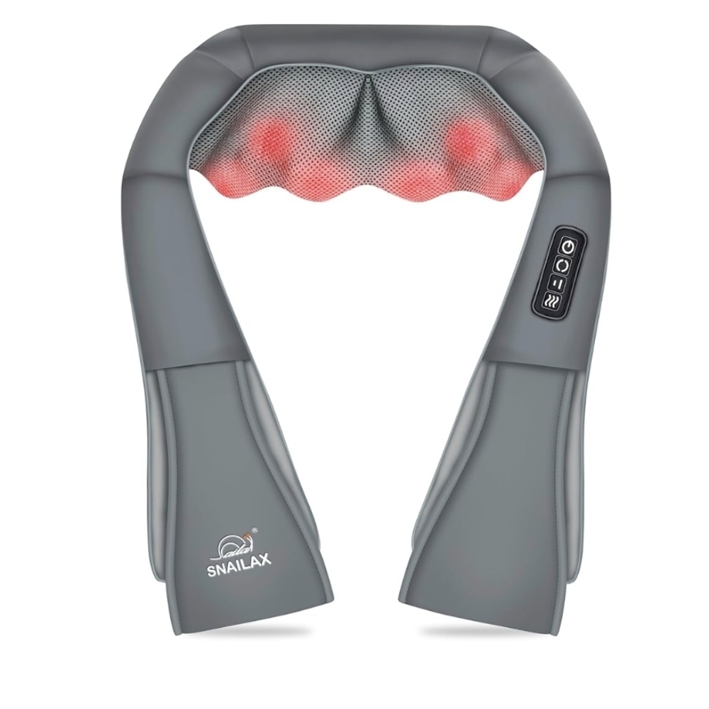 Snailax Gray Neck and Shoulder Massager Witg Heat
